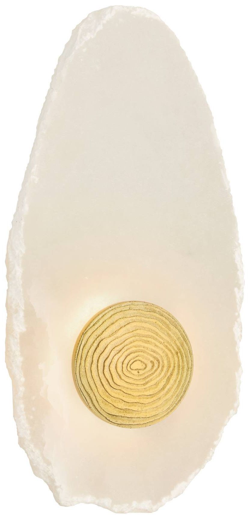 Image 2 Arteriors Ravelle Alabaster Wall Sconce White