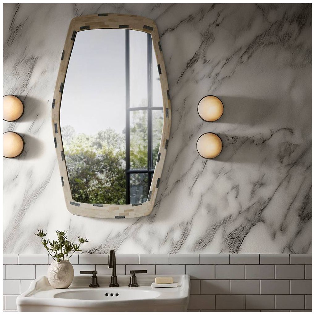 Image 6 Arteriors Ravenna Mirror Ivory more views