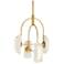 Arteriors  Roll Chandelier 20" Antique Brass