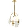 4_Arteriors  Roll Chandelier 20" Antique Brass more views
