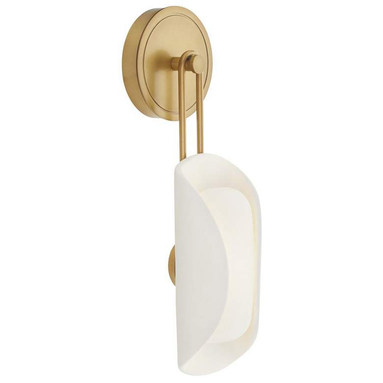 Image 1 Arteriors Roll Sconce 19" Antique Brass