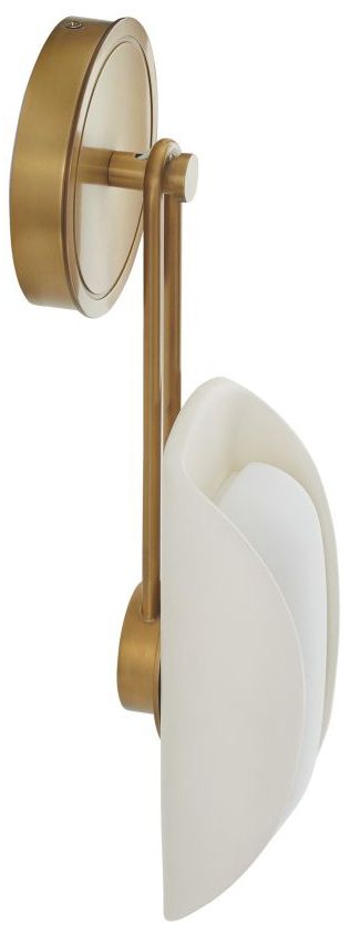 Arteriors Roll Sconce 19" Antique Brass