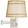 Arteriors- Sea Island Sconce- 11-24" Natural Rattan, Polished Nickel