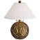Arteriors Serpiente 27" High Modern Vintage Brass Table Lamp