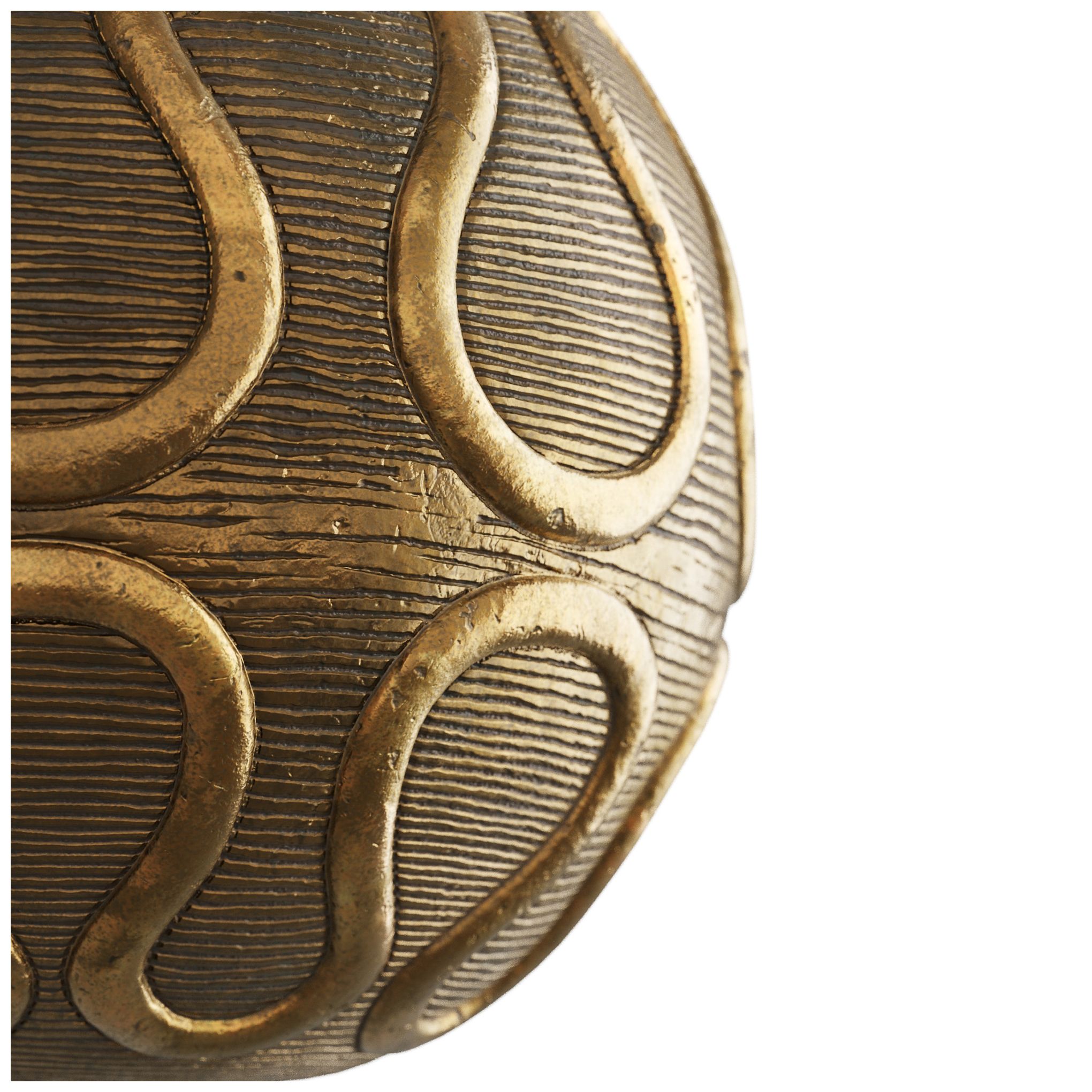 Image 4 Arteriors Serpiente 27" High Modern Vintage Brass Table Lamp more views