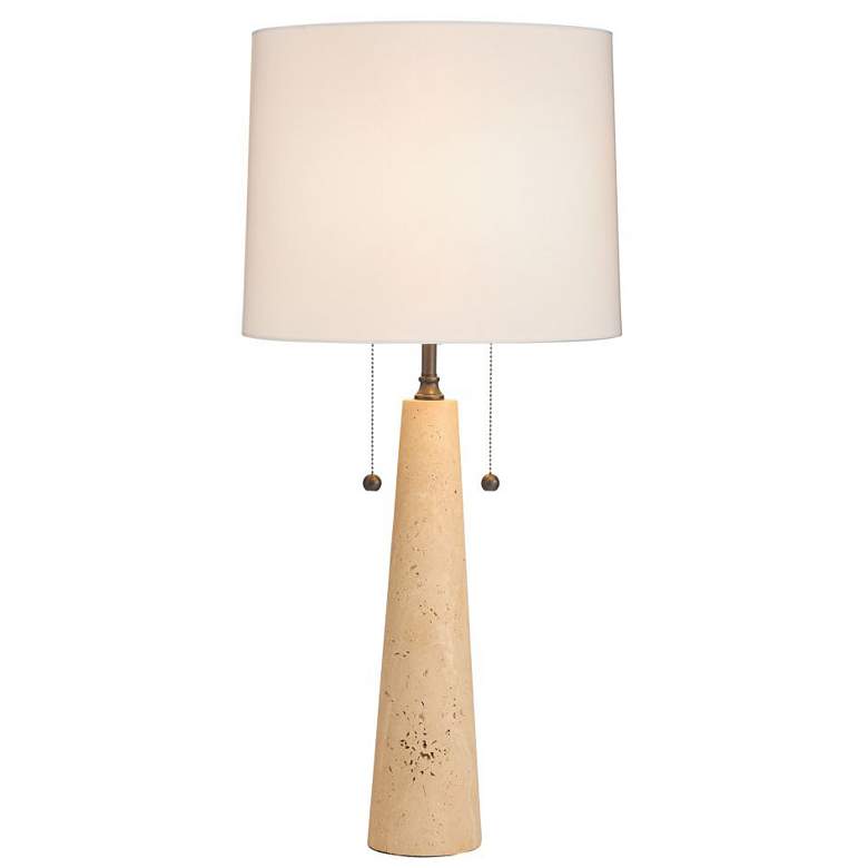 Image 1 Arteriors Sidney Lamp Travertine