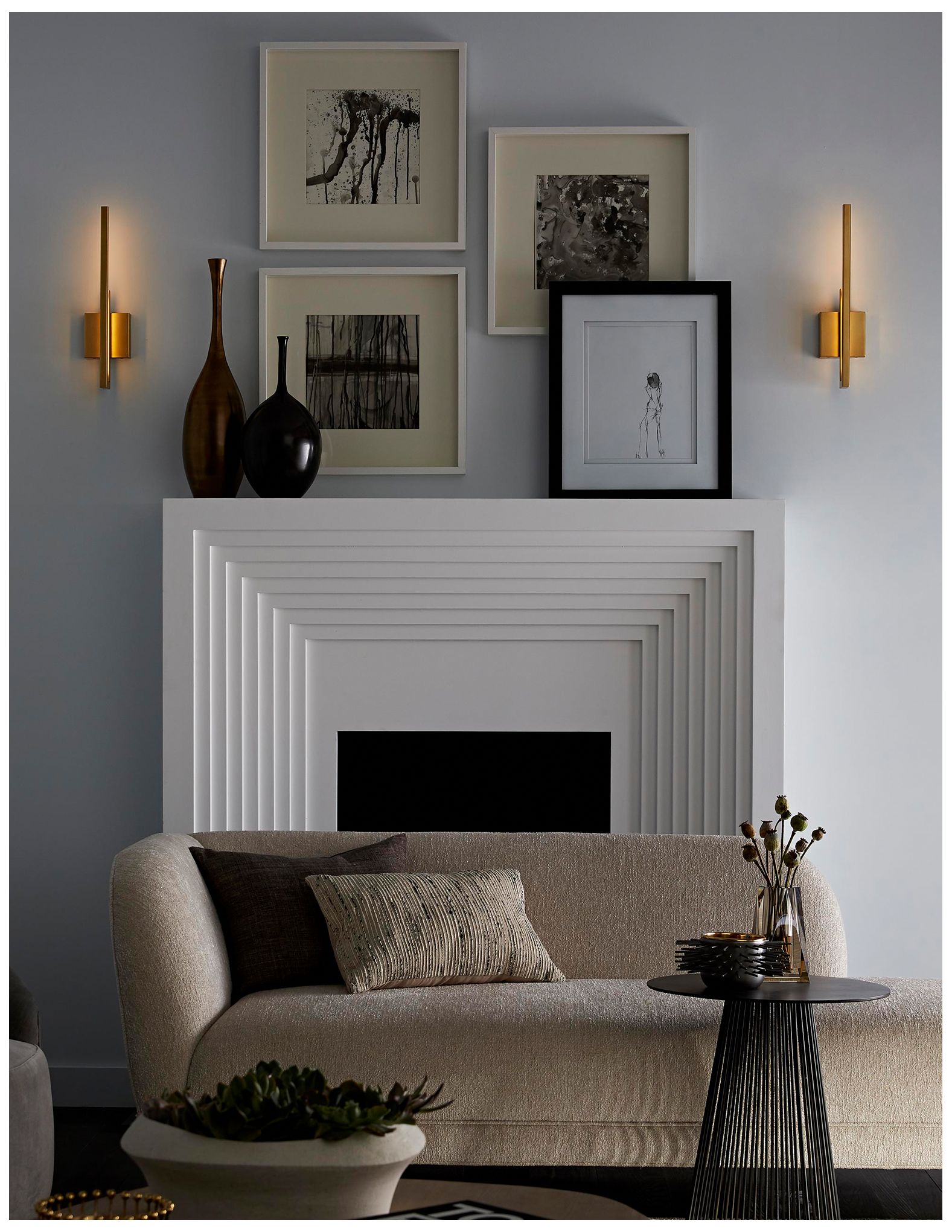 ARTERIORS Simba Sconce Antique Brass