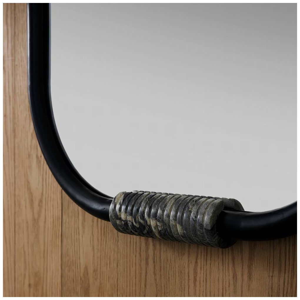 Image 7 Arteriors Sirius Mirror Blackened Iron more views
