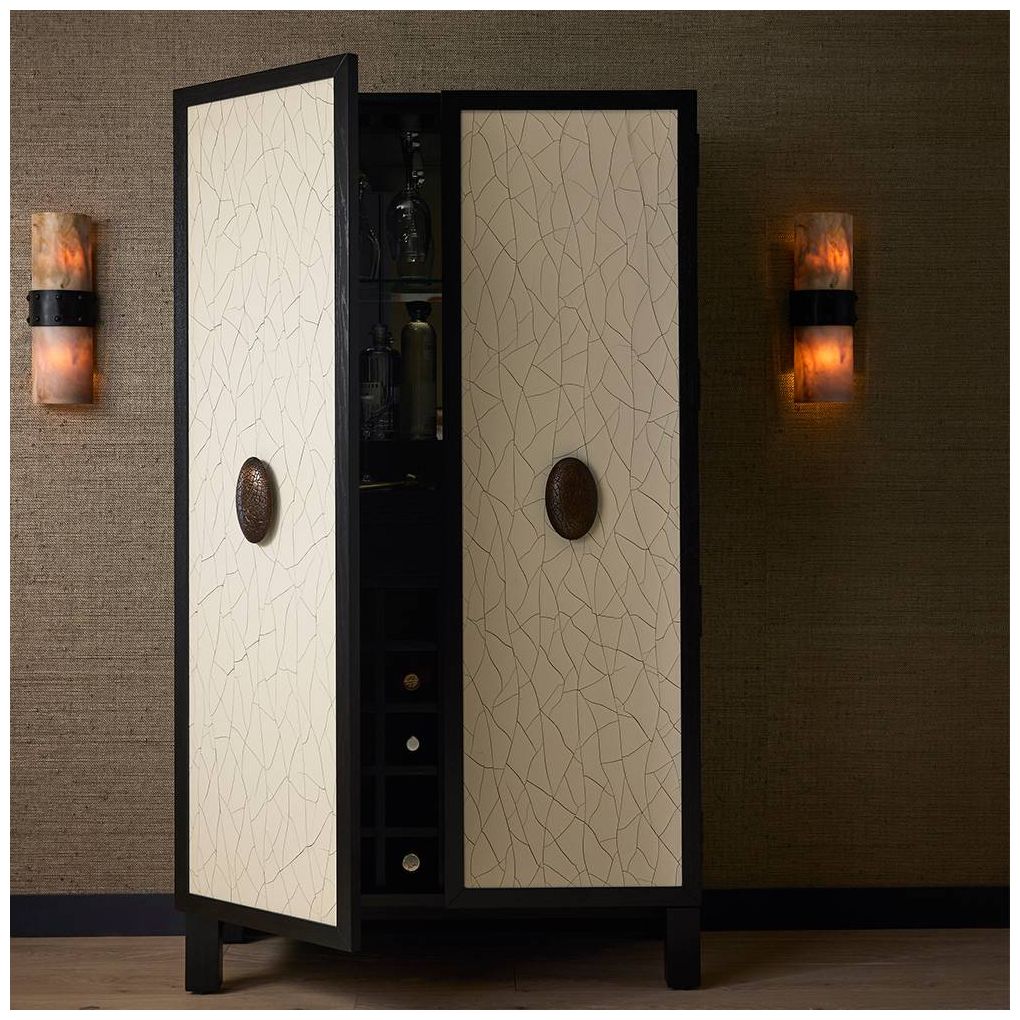 Arteriors Soko Cocktail Cabinet Ivory