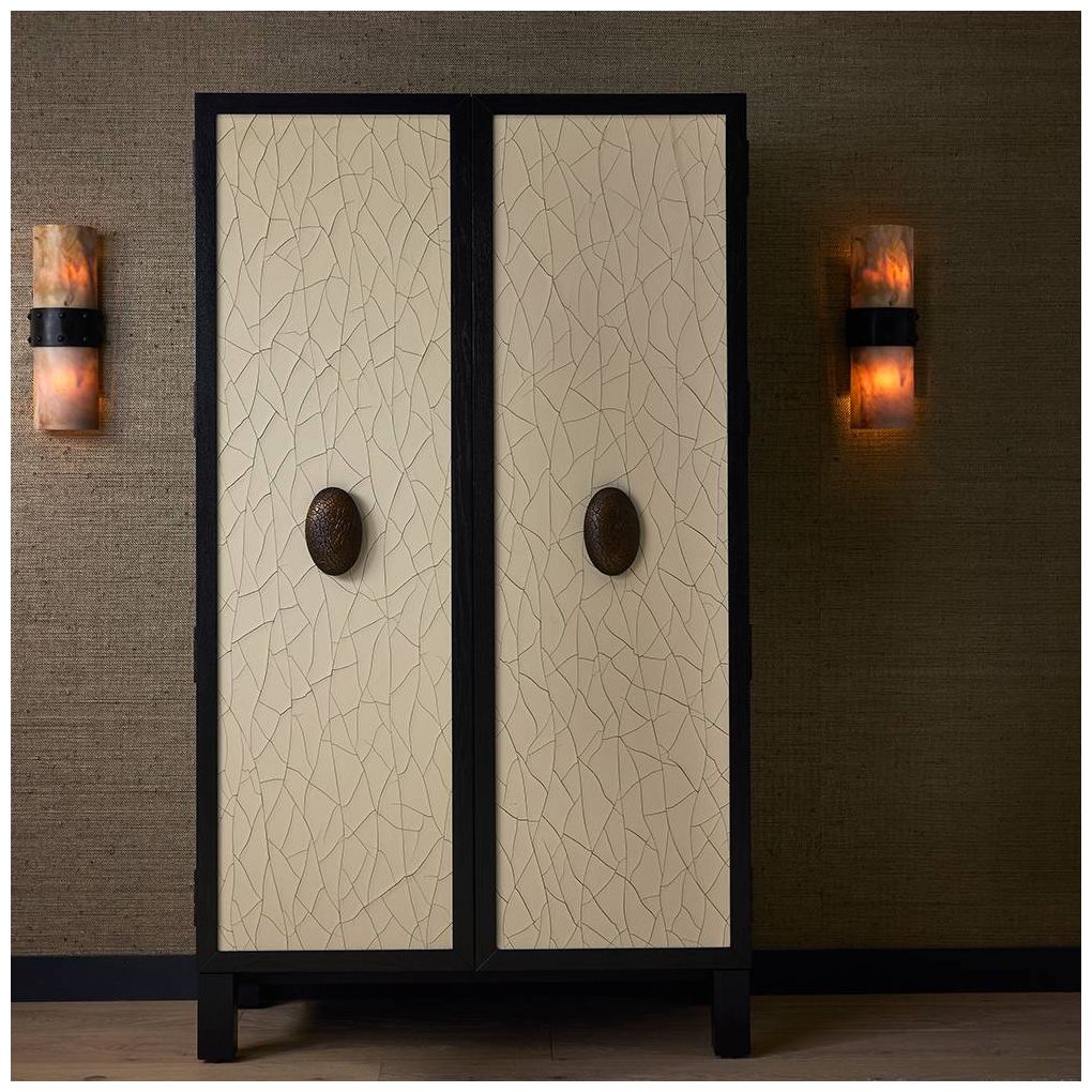 Arteriors Soko Cocktail Cabinet Ivory