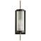 Arteriors- Stefan Outdoor Sconce- 20" Aged Iron, Frosted Glass