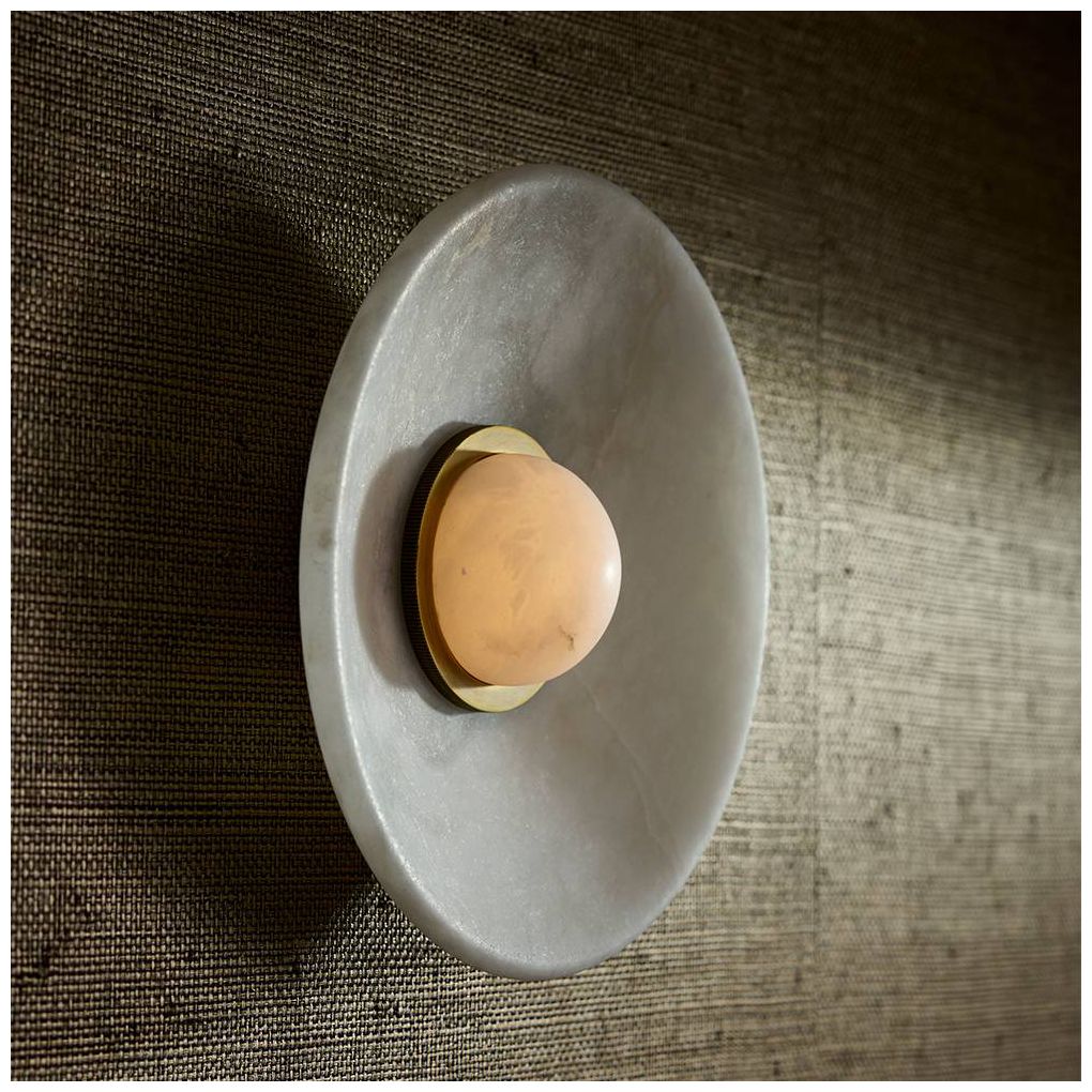 Arteriors Stella Flush Mount 12" White