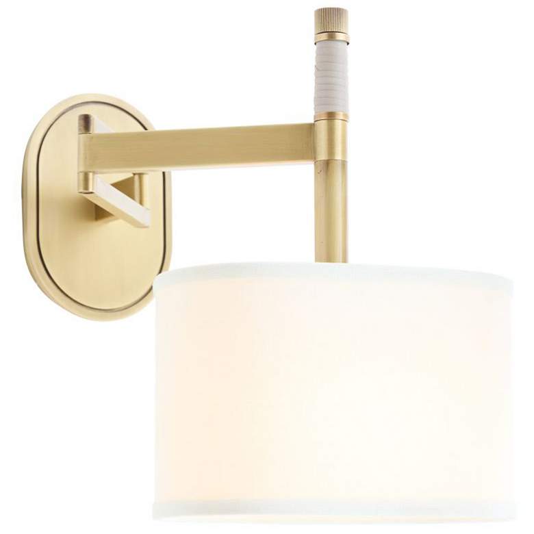 Image 2 Arteriors Stitch Sconce 13" Antique Brass