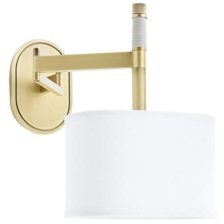 Image 3 Arteriors Stitch Sconce 13" Antique Brass more views
