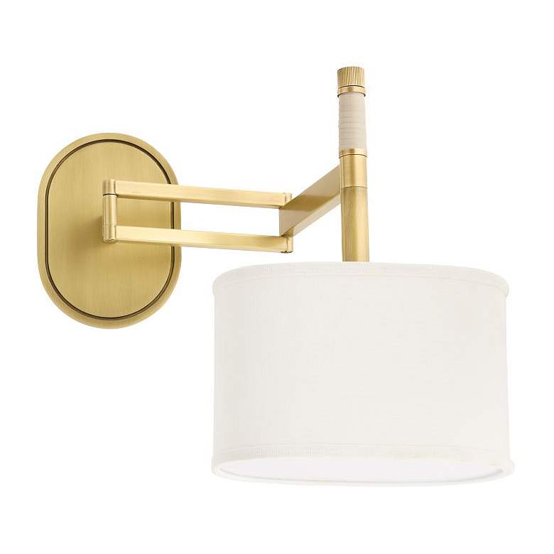 Image 4 Arteriors Stitch Sconce 13" Antique Brass more views
