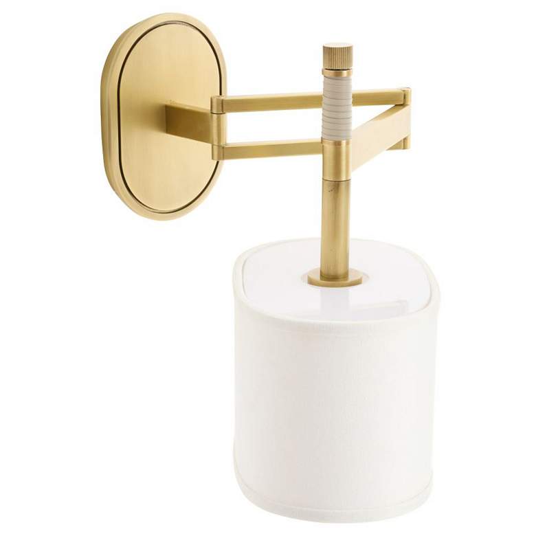 Image 5 Arteriors Stitch Sconce 13" Antique Brass more views