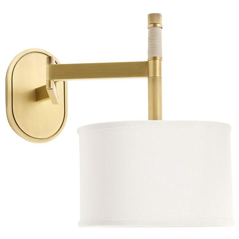 Image 7 Arteriors Stitch Sconce 13" Antique Brass more views