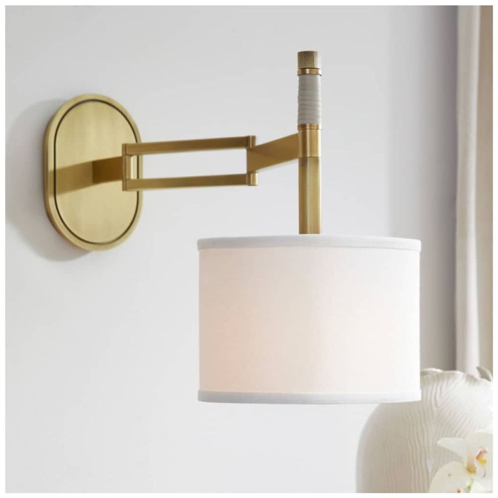 Arteriors Stitch Sconce 13" Antique Brass