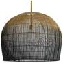 Arteriors- Swami Large Pendant- 32" Natural &amp; Black Ombre Stained