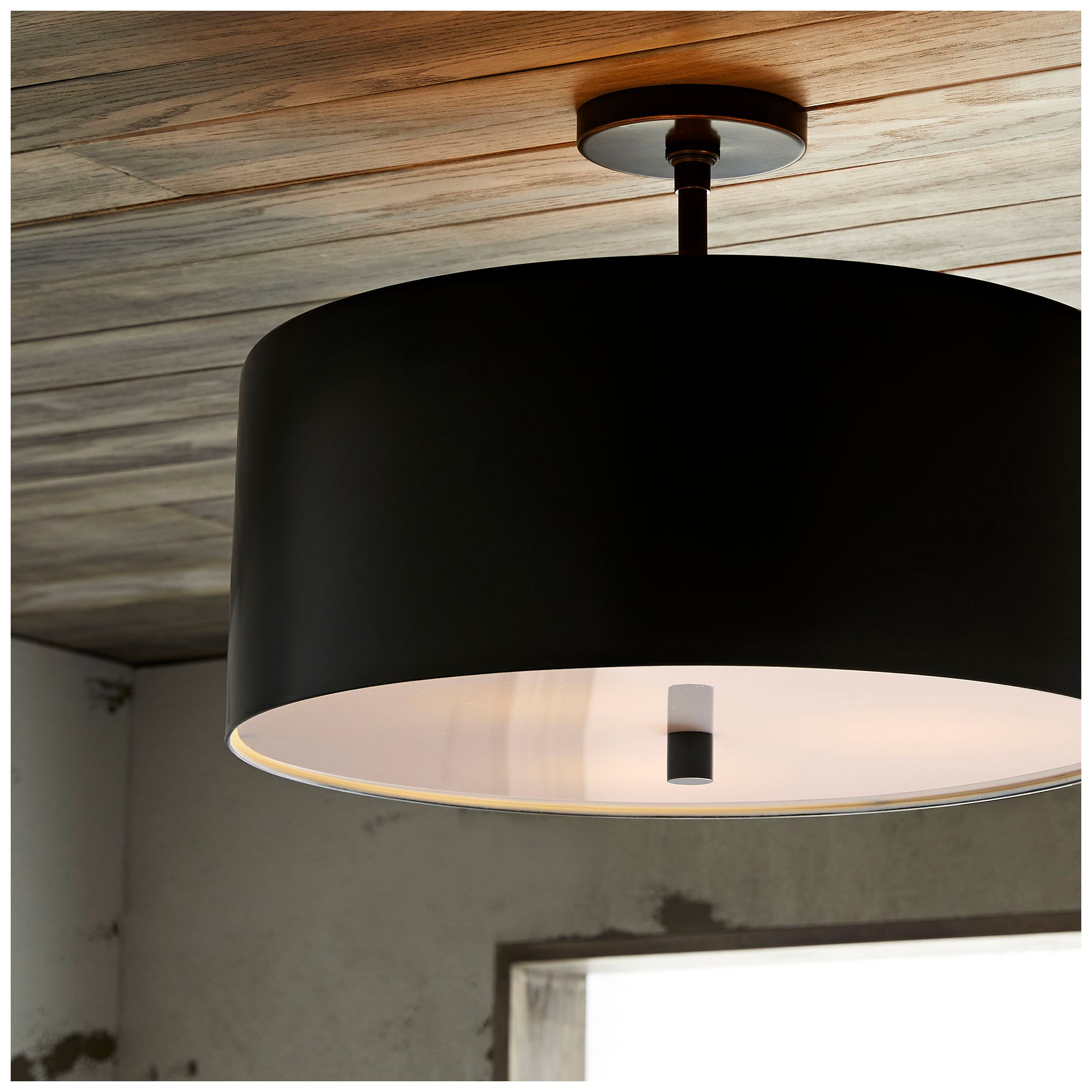 Arteriors- Tarbell Semi-Flush- 19.5" Bronze, Acrylic