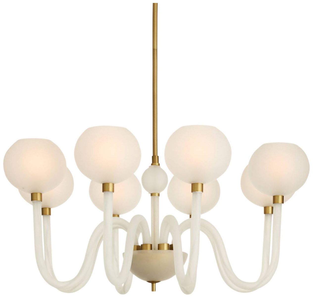 Image 2 Arteriors Tebaldi Chandelier 36" Clear Etched
