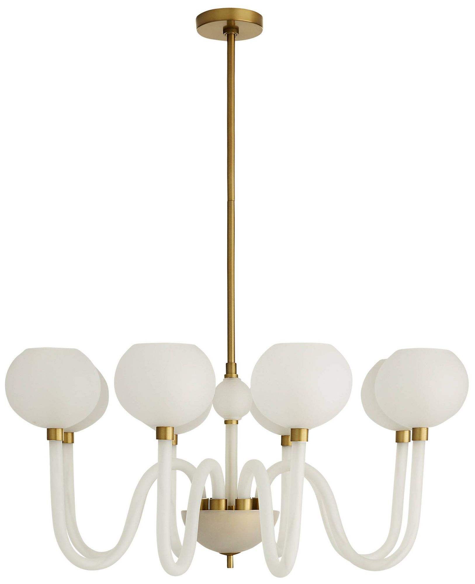 Image 3 Arteriors Tebaldi Chandelier 36" Clear Etched more views