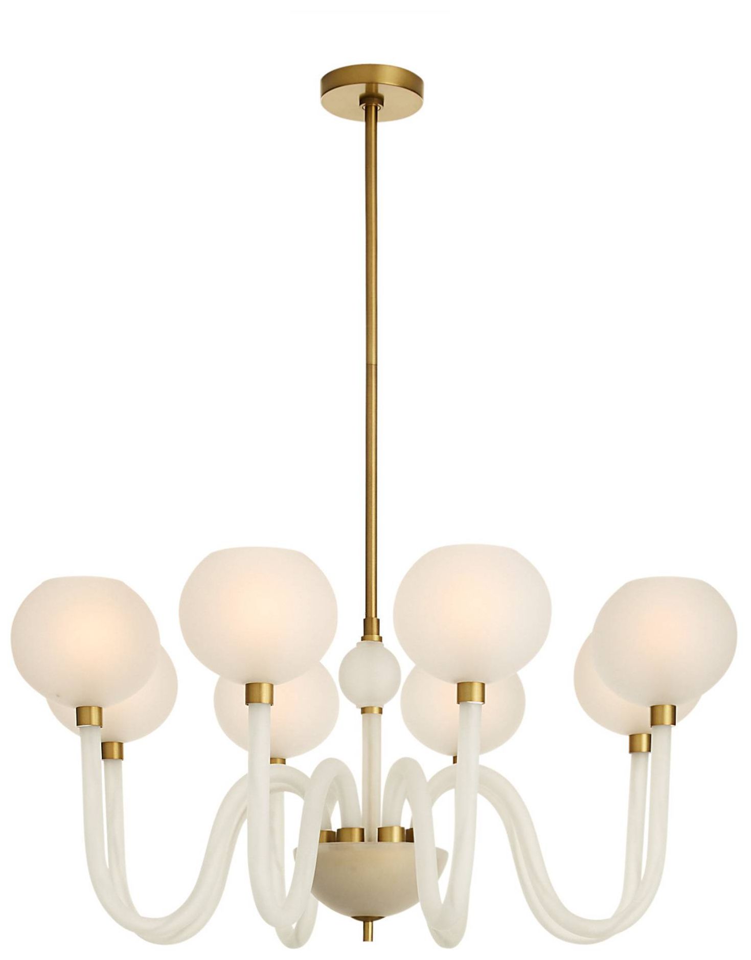 Image 4 Arteriors Tebaldi Chandelier 36" Clear Etched more views