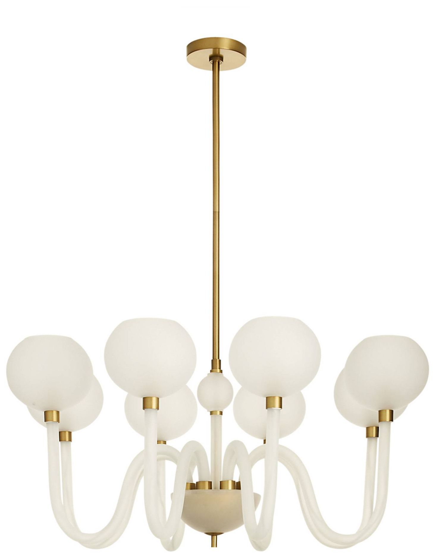 Image 5 Arteriors Tebaldi Chandelier 36" Clear Etched more views