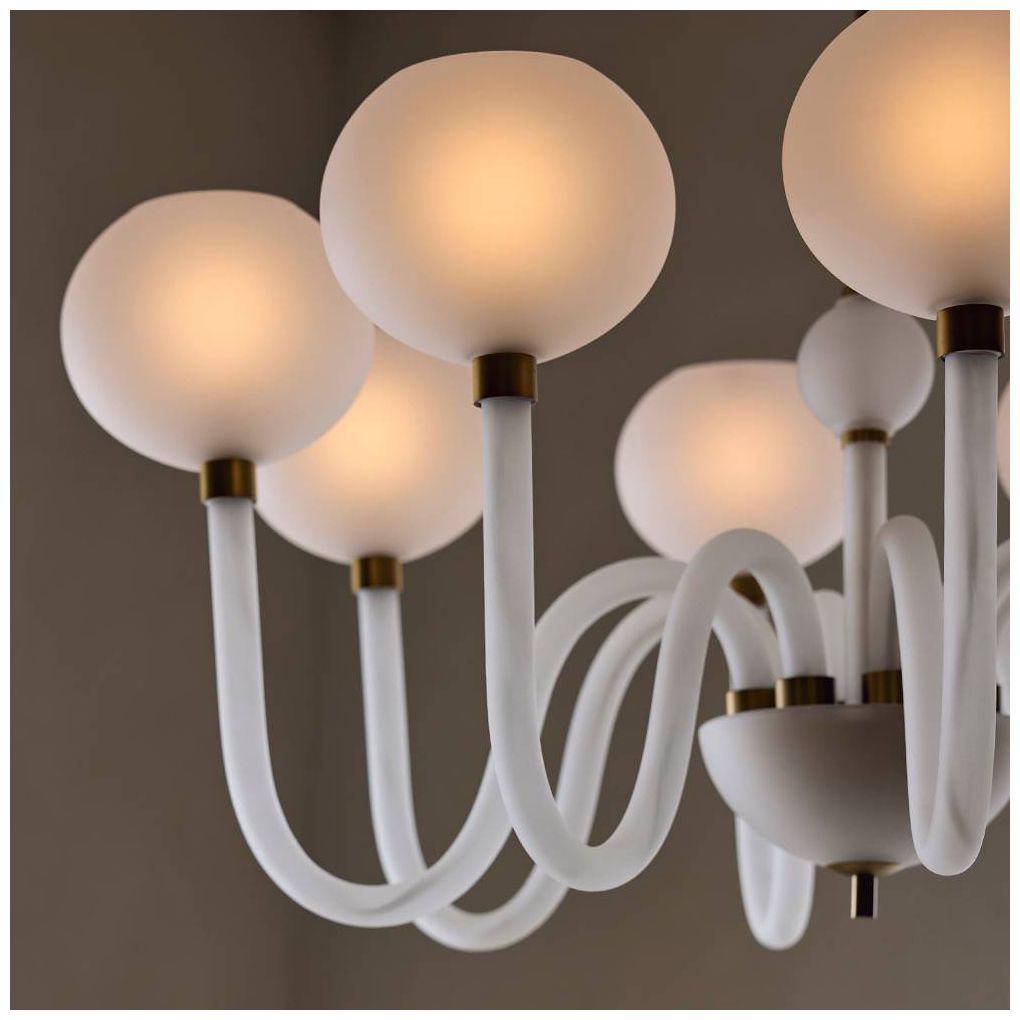 Arteriors Tebaldi Chandelier 36" Clear Etched