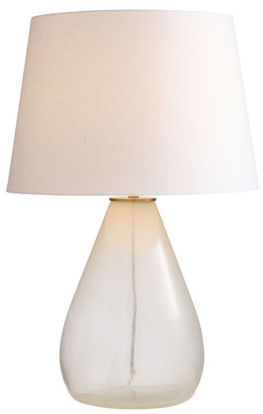 Image 2 Arteriors Tiber Lamp Clear Seedy Glass