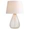 Arteriors Tiber Lamp Clear Seedy Glass