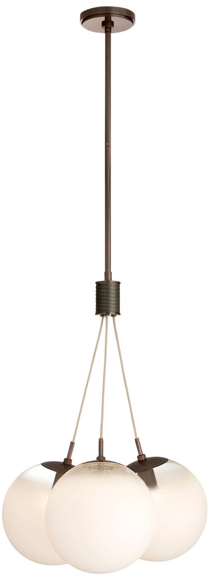 Image 2 Arteriors Trinity Chandelier 19" Frost Ombre