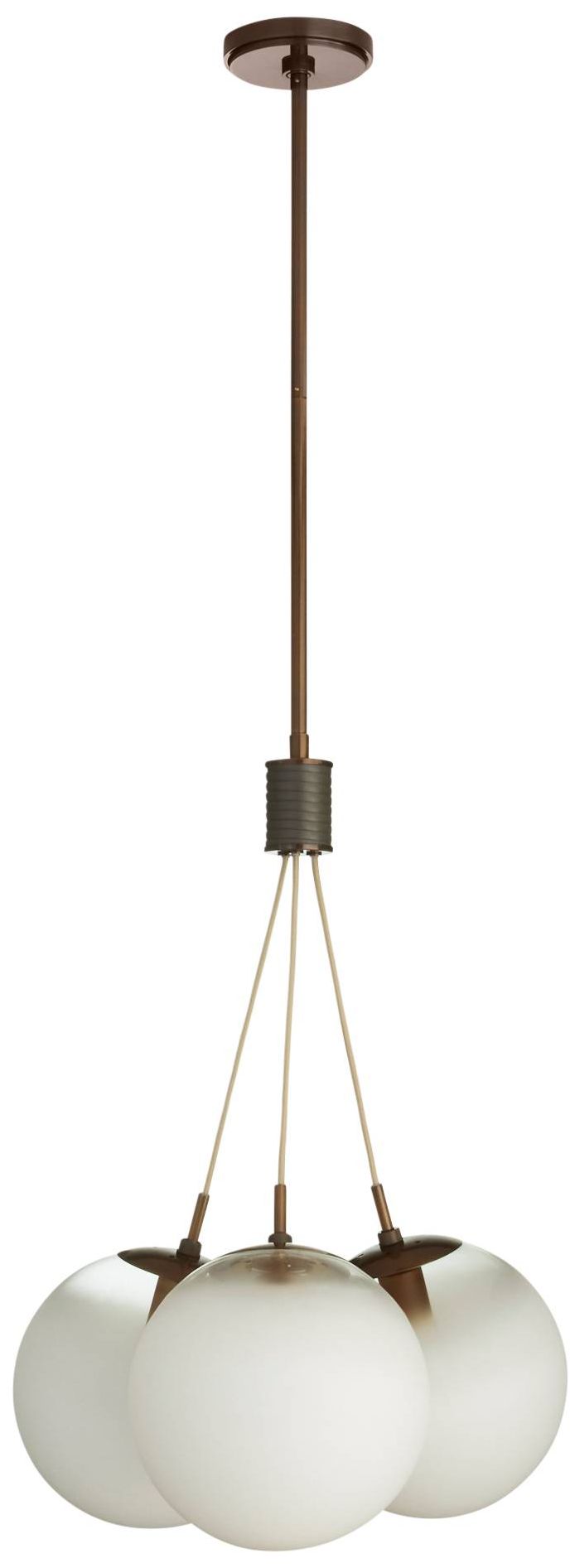 Image 3 Arteriors Trinity Chandelier 19" Frost Ombre more views