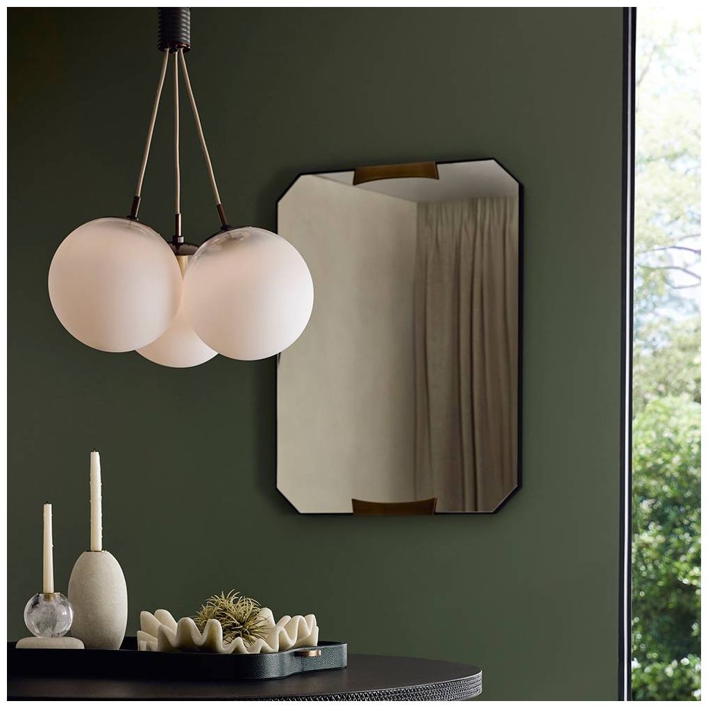 Arteriors Trinity Chandelier 19" Frost Ombre