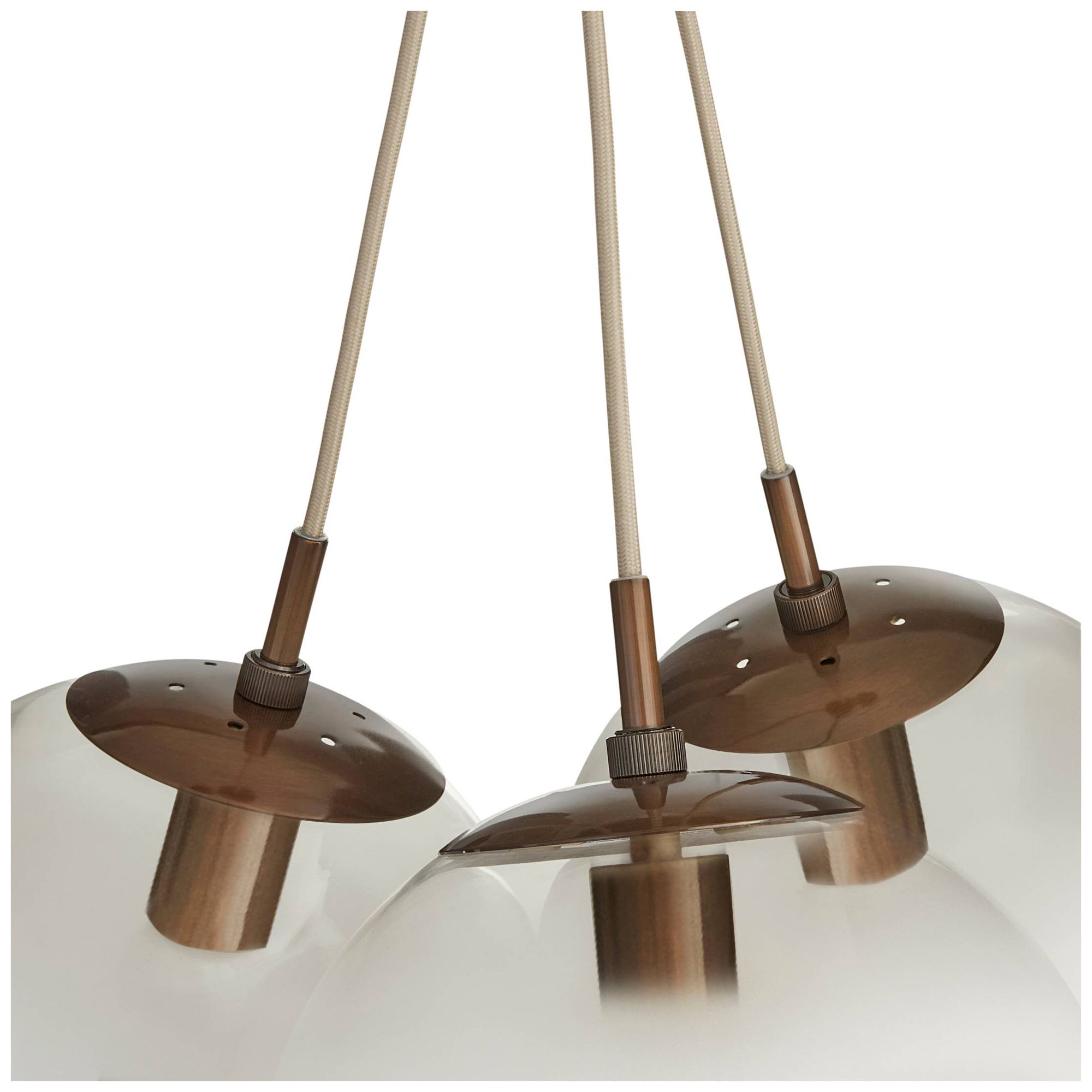 Arteriors Trinity Chandelier 19" Frost Ombre