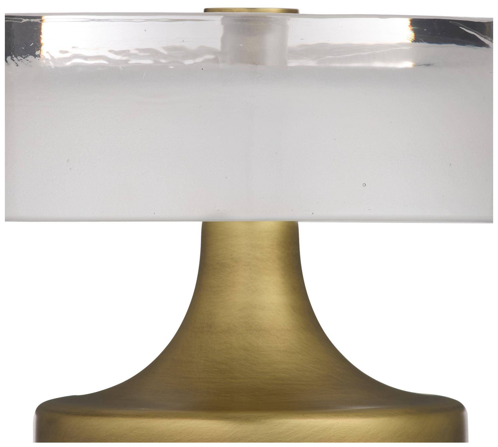 Image 3 Arteriors Verglas Mini Rechargeable Accent Lamp Antique Brass more views