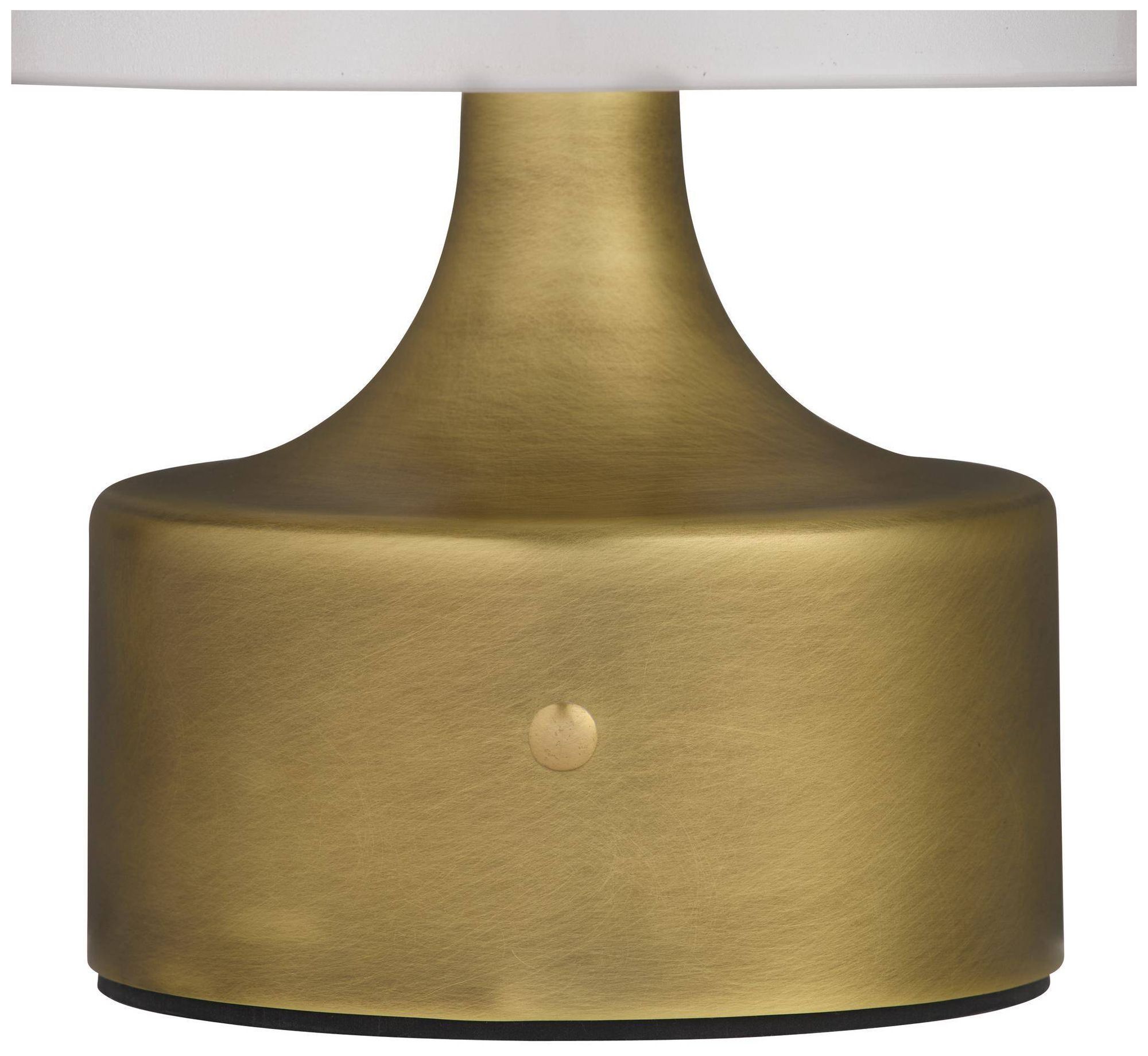 Image 4 Arteriors Verglas Mini Rechargeable Accent Lamp Antique Brass more views