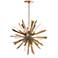 Arteriors- Waldorf Small Chandelier- 23.5" Antique Brass