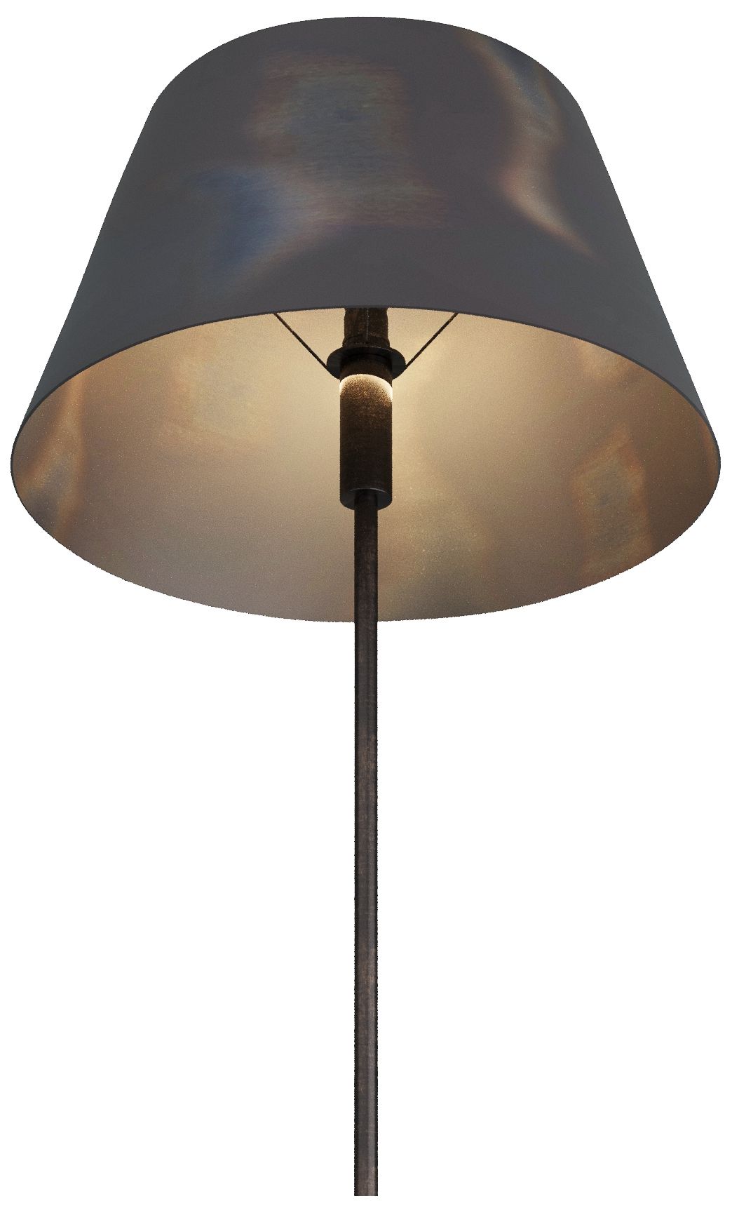 Image 6 Arteriors Xena 66 1/2" White Marble and Burt Iron Modern Floor Lamp more views