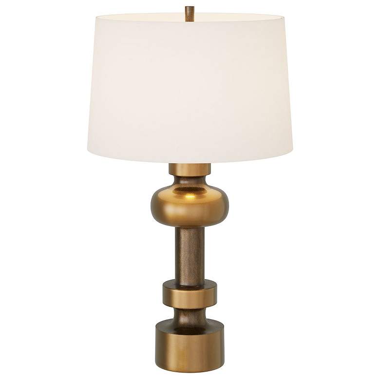 Image 1 Arteriors Zamir 32 inch High Antique Brass Table Lamp