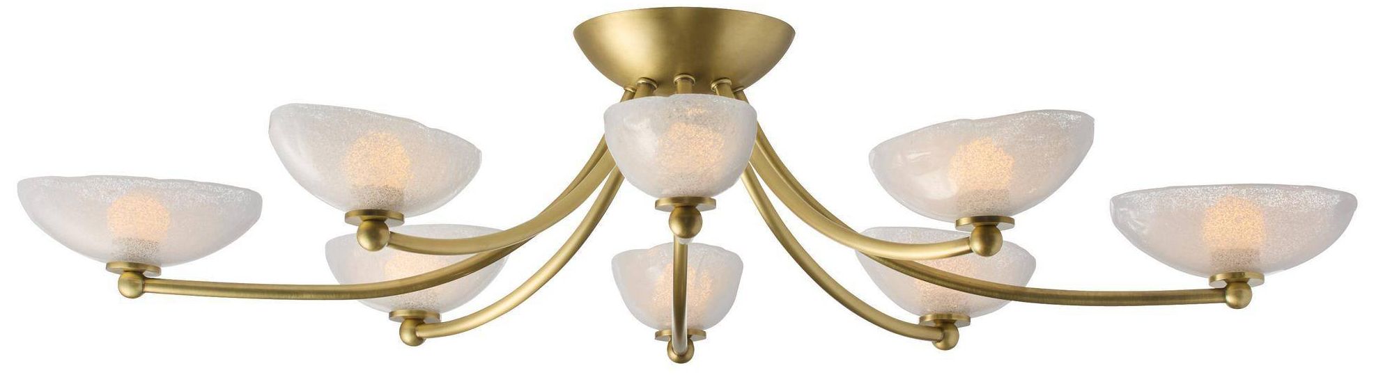 Image 3 Arteriors Zamora Flush Mount 42" Antique Brass more views