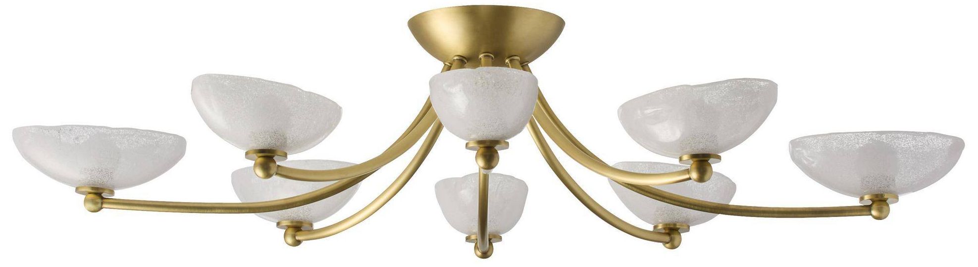 Image 4 Arteriors Zamora Flush Mount 42" Antique Brass more views