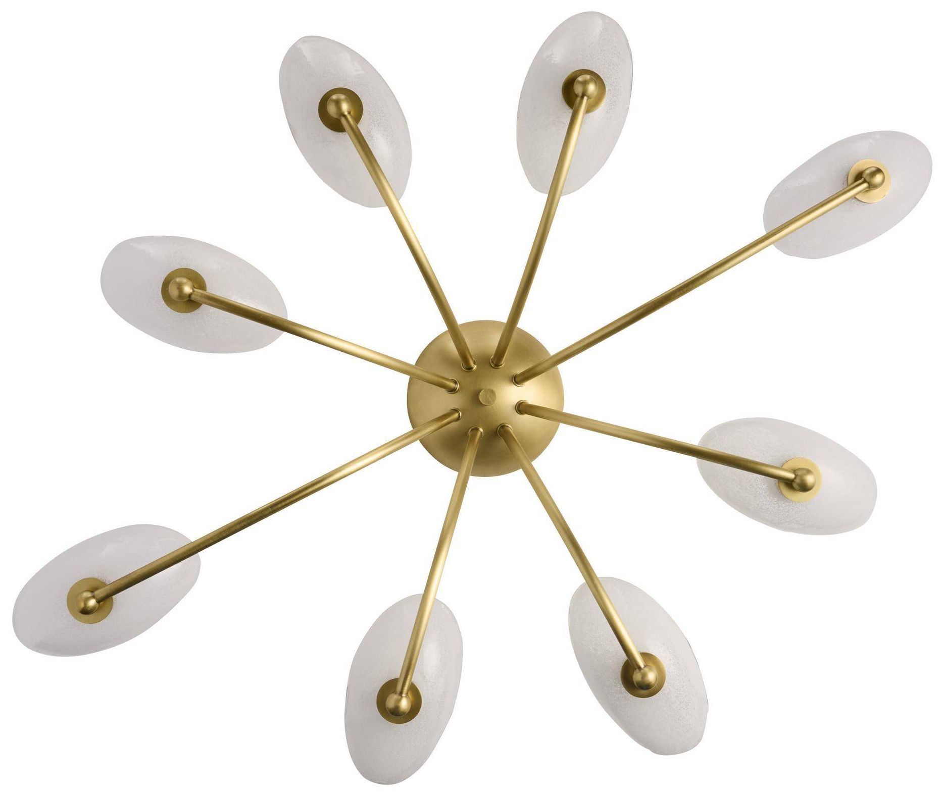 Image 7 Arteriors Zamora Flush Mount 42" Antique Brass more views