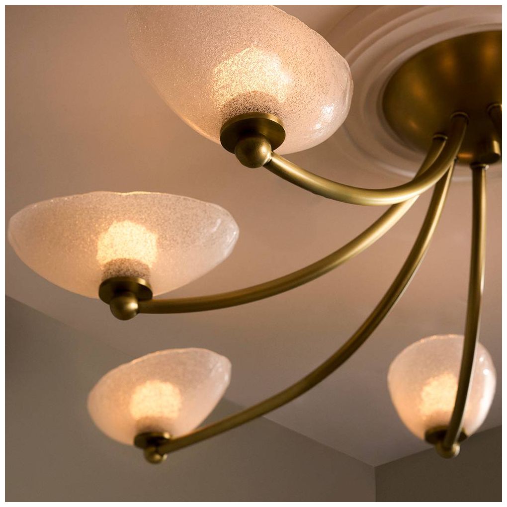 Arteriors Zamora Flush Mount 42" Antique Brass