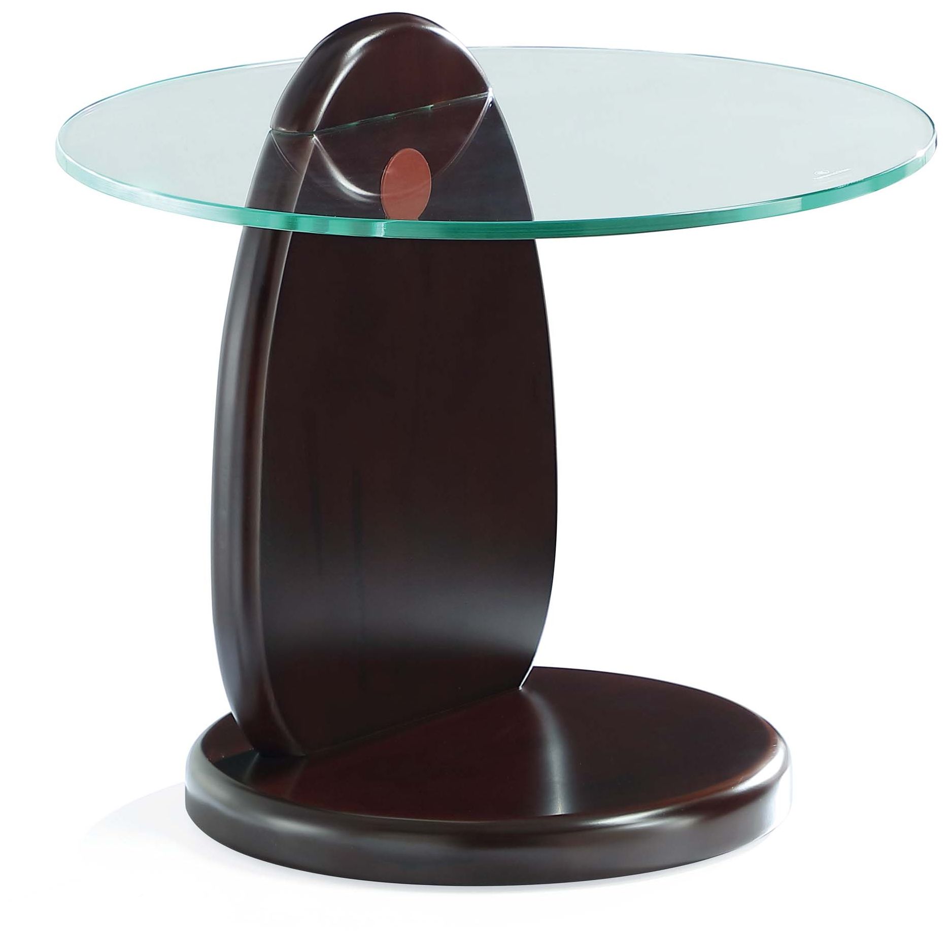Artesia 2-Piece Modern Coffee Table and End Table Set in Dark Walnut