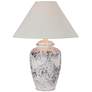 Artesia White-Washed Rustic Southwest Style LED Table Lamp