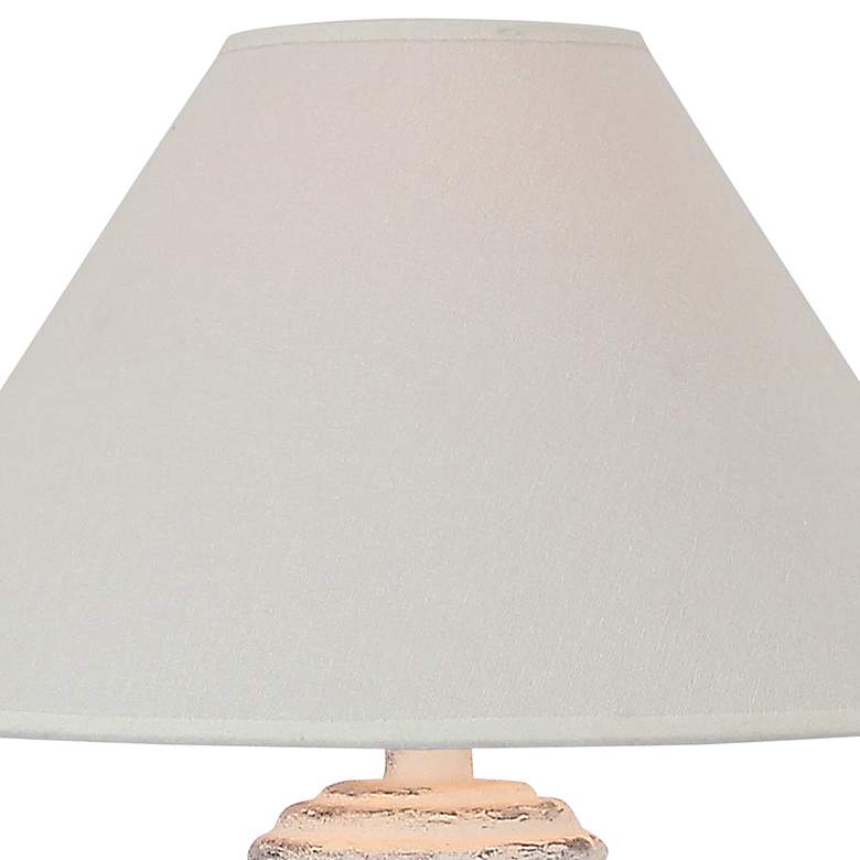 Image 2 Artesia White-Washed Rustic Southwest Style LED Table Lamp more views