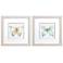 Artful Butterfly 11"W x 11"H Framed Art Set of 2