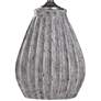 Arther Stone Gray Stone Ribbed Table Lamp