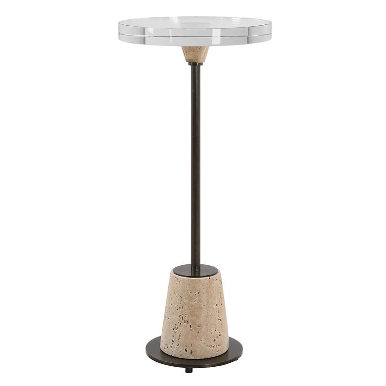 Image 2 Arthur 10" Wide Bronze Drink Table